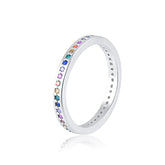 Anillo de plata colorido