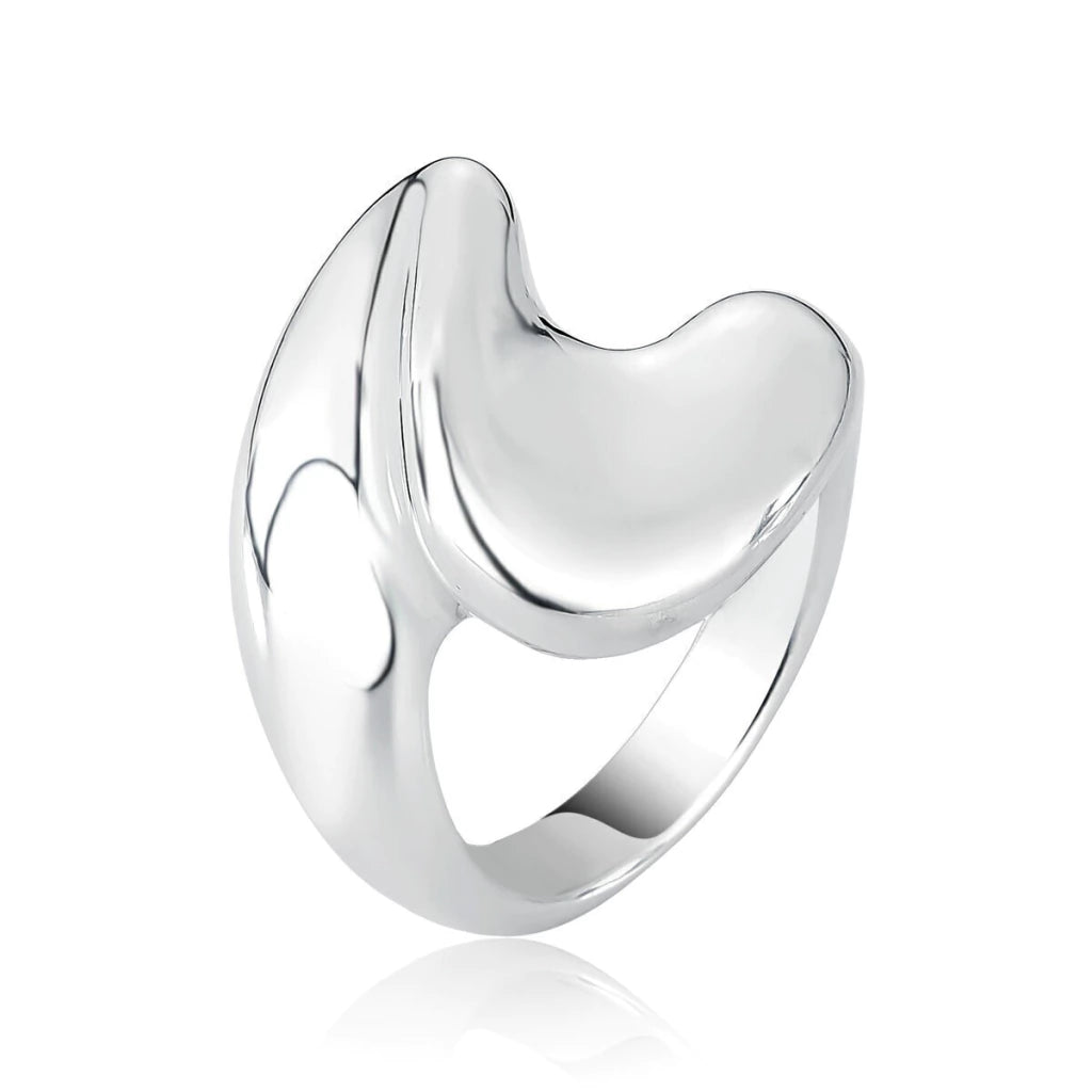 Anillo de plata trenzada orgánica