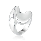 Anillo de plata trenzada orgánica