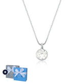 Collar de plata con circonita cúbica, 45 cm