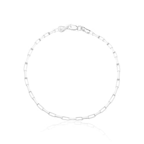 Pulsera de plata para hombre con eslabones cuadrados Cartier, 20 cm - Para hombre